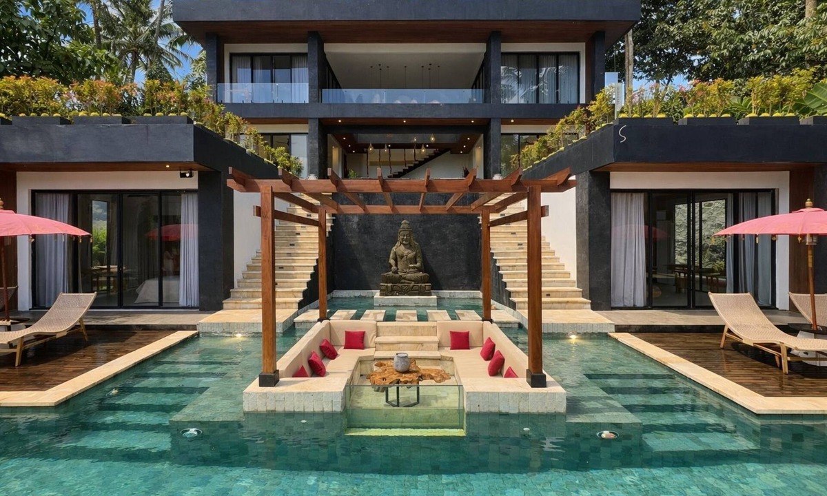 Tampaksiring Villa | Luxury Jungle Villa View Valley Private |19m Infinity Pool & Salt Pool