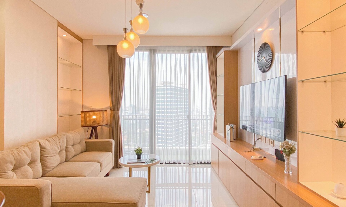 Jakarta Apartment | Warm Contemporary 2Br Apartment At Samara Suites