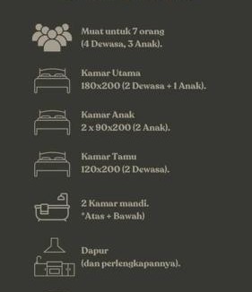 Kedungmanggu Villa | Alura Villa Sentul Bogor 2BR 1 Sofa Bed