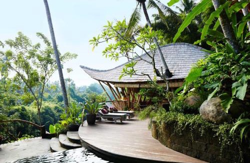 Abiansemal Villa | Ananda House 3bds Eco Bamboo House Pool River View