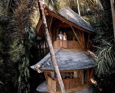 Abiansemal Villa | Ananda House 3bds Eco Bamboo House Pool River View