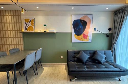 Kesawan Apartment | Apartment Podomoro Medan Lexington Tower - Japandi Modern - New Renovated 2 BR- direct mall access