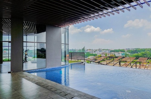 Serpong Apartment | Comfortable Classic Beige 1Br At Apartment The Ayoma