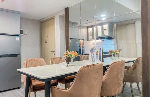 Cikarang Apartment | Homey And Modern Look 3Br At Meikarta With Balcon Apartment