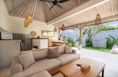Sunset Road Villa | New Villa Misha Modern 2BR Pool with Tropical Garden Near Seminyak