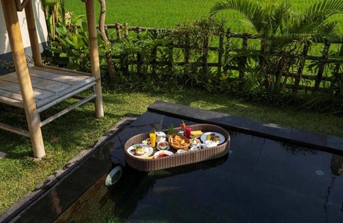 Kenderan Villa | Private Pool VIlla with gazebo overlooks the rice paddies