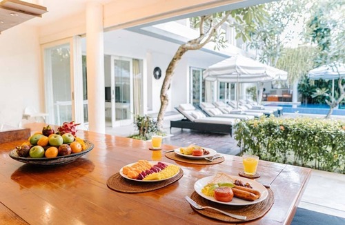 Jimbaran Bay Villa | Stunning 2-story modern white beach villa, Jimbaran Bay, Bali