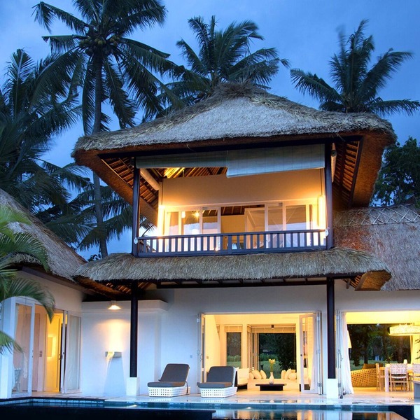 “Summer Moon, Ricefield Sunset front Private Pool”