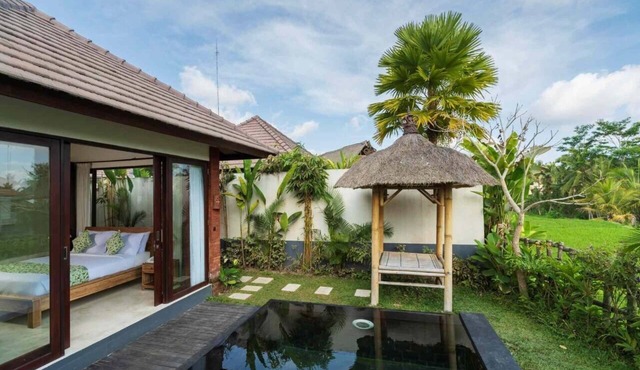 Lovely Private Pool Villa overlooking the stunning rice paddies
