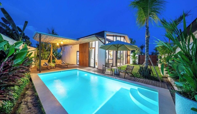 New 2BR Villa Near Pandawa Beach, Huge Pool+Garden in Badung Regency