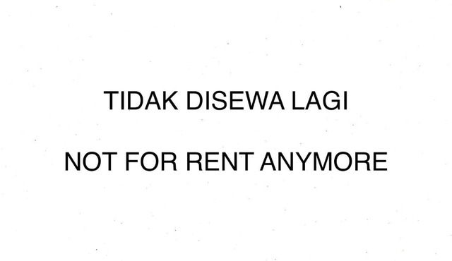 NOT FOR RENT aNYMORE in Gadok 1