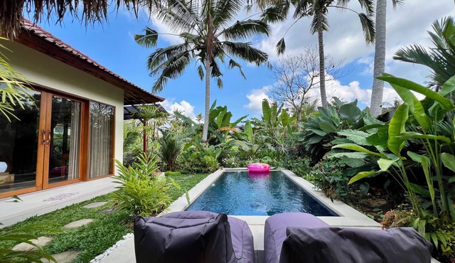 SEAOM Villas 2 bedroom pool villa in the heart of Ubud with rice field views.