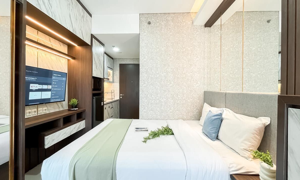 Ciputat Apartment | Earth Tone Studio Apartment At Transpark Bintaro