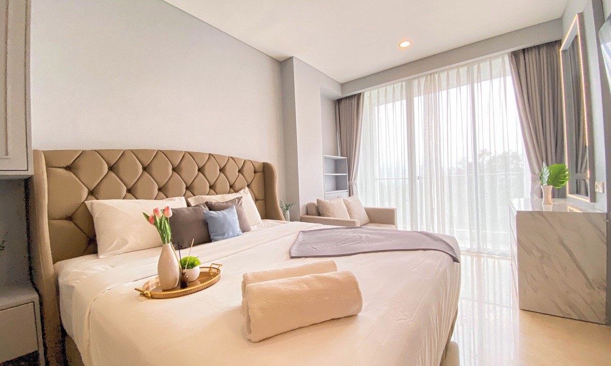 Hegarmanah Apartment | Minimalist and Cozy Studio at Apartment Art Deco