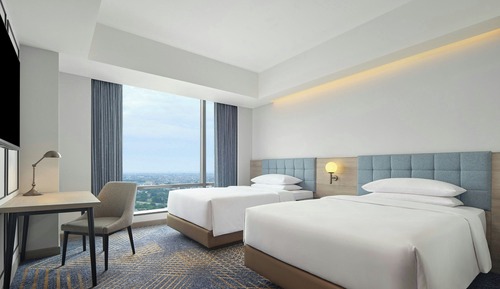 Deluxe Room, 2 Double Beds, City View