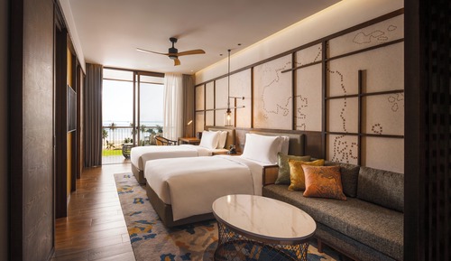 Standard Room, 2 Double Beds, Ocean View
