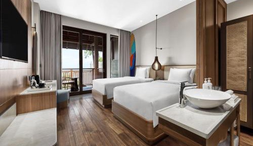Premium Twin Room with Ocean View and Balcony with 20% Disc F&B Excl. Alcohol and In Room Dining (T&C Apply) 