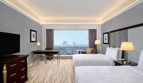 Premium Double Room with Two Double Beds and Skyline View