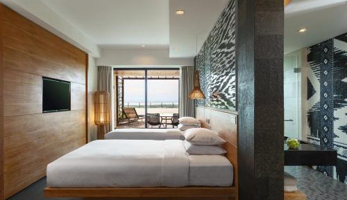 Deluxe Terrace Ocean Twin, Guest room, 2 Twin/Single Bed(s) with Free Scheduled Shuttle to Hotel’s Beach Facility 