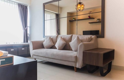 Pekayon Jaya Apartment | Chic And Cozy 2Br Grand Kamala Lagoon Apartment