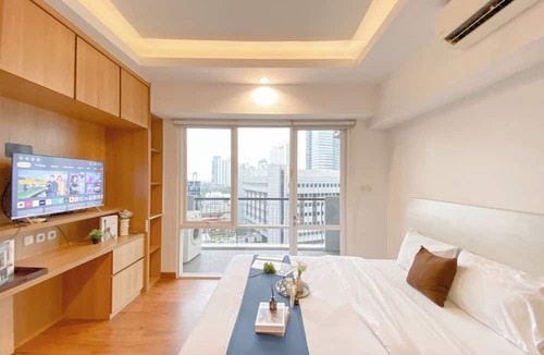 East Kuningan Apartment | Warm Neutral Look Studio Apartment Ambassade Kuningan