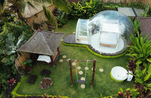 Tampaksiring Hotel | Bubble 7 - Cozy Bubble Retreat White Bath Ubud