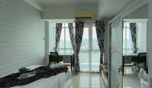 Comfortable Gray Studio Room At Apartment Taman Melati Jatinangor in Hegarmanah