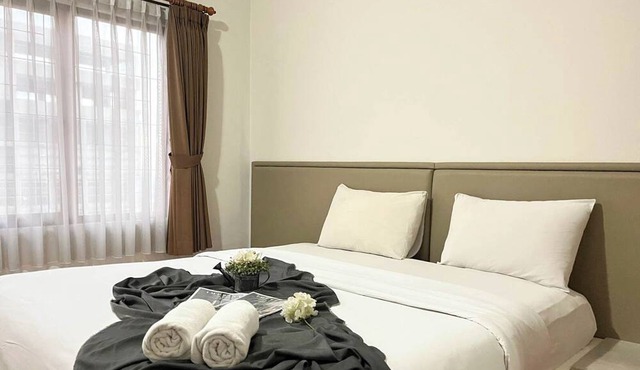 Spacious White 3Br At Grand Setiabudi Apartment in Bandung