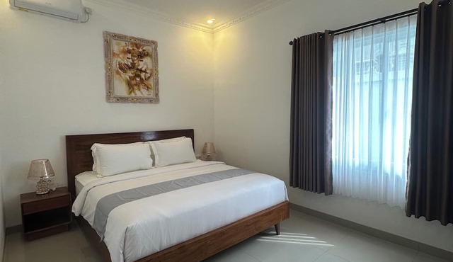Charming 1 bedroom private pool villa, living room and kitchen in southern Bali