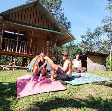 WOOD CABIN LODGE IN THE FOREST book here treking with us in Bukit Lawang